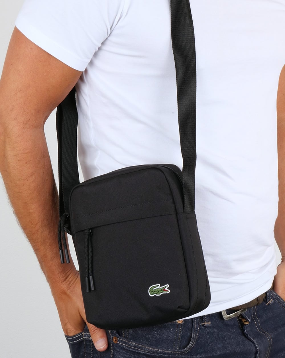 Lacoste Vertical Camera Bag Black