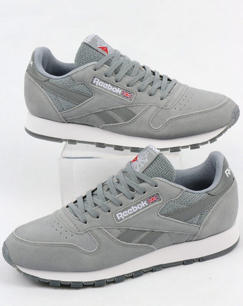 Reebok Classic Leather NM Trainers Flint Grey/White