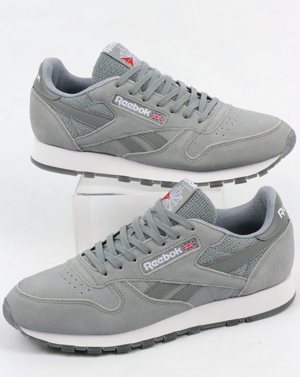 Reebok Classic Leather NM Trainers Flint Grey/White
