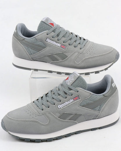 Reebok Classic Leather NM Trainers Flint Grey/White
