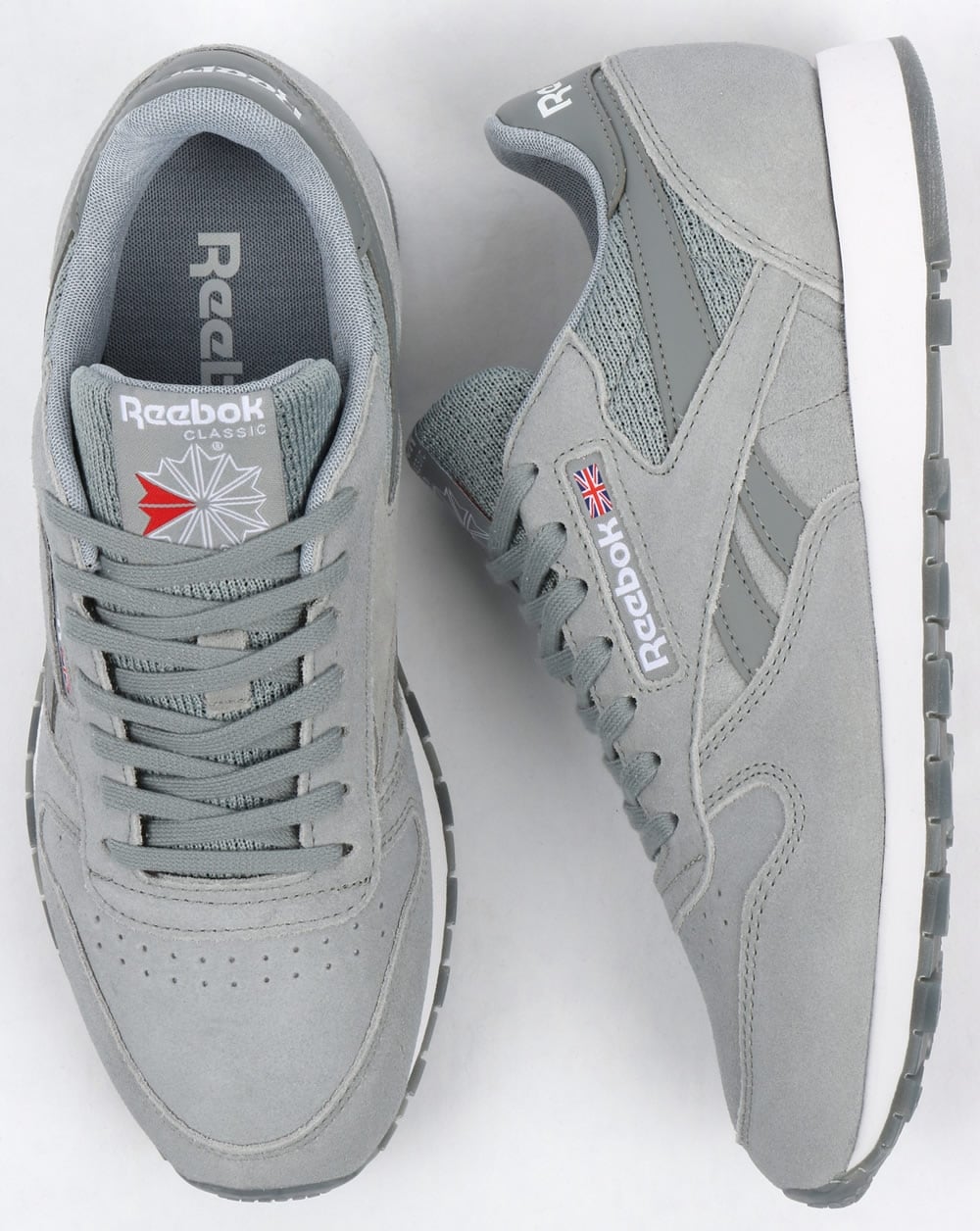 Reebok Classic Leather NM Trainers Flint Grey/White