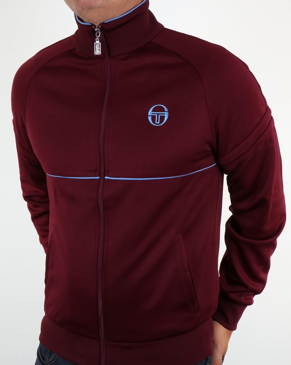 Sergio Tacchini Star Track Top Claret/Sky
