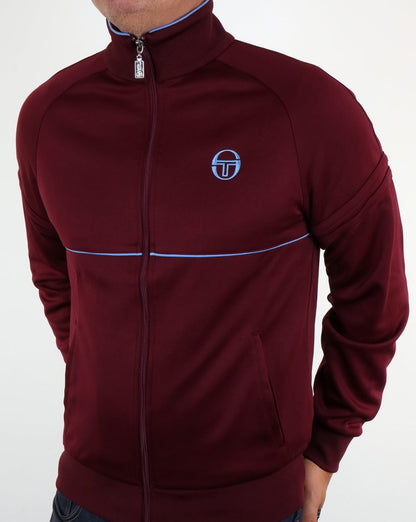 Sergio Tacchini Star Track Top Claret/Sky