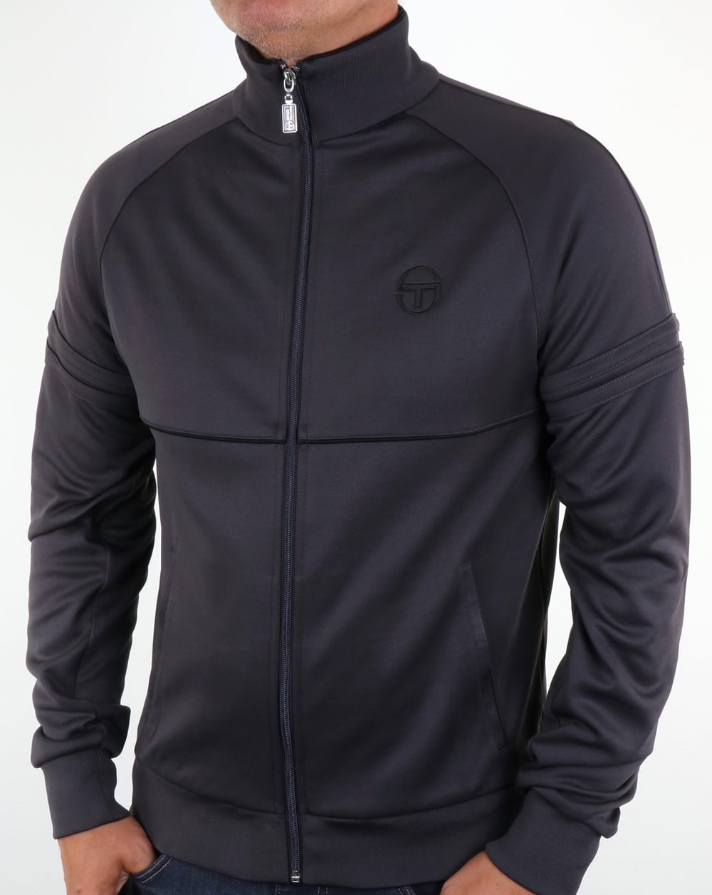 Sergio Tacchini Star Track Top Smoke Grey/Black