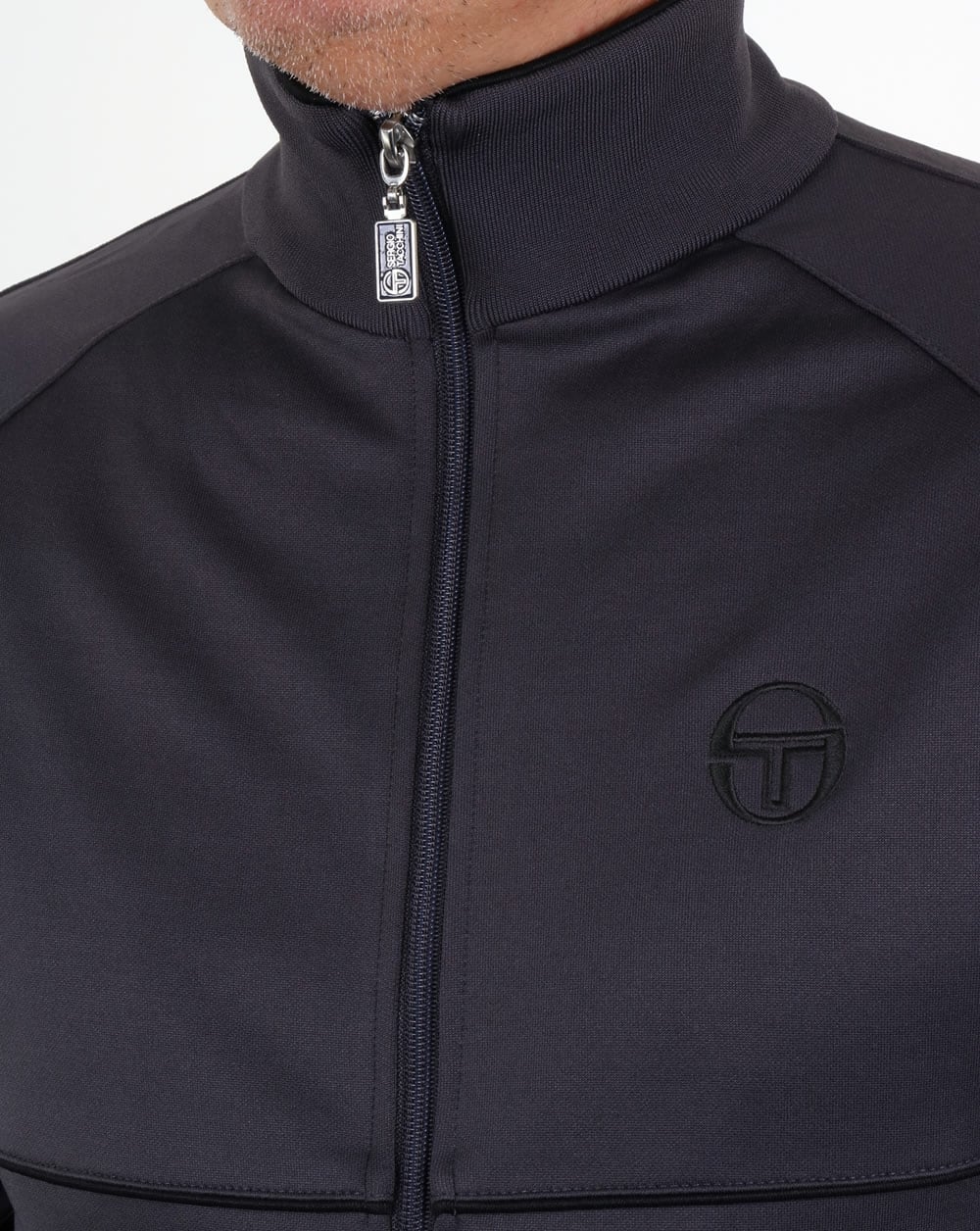 Sergio Tacchini Star Track Top Smoke Grey/Black