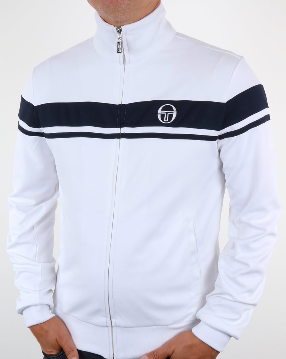Sergio Tacchini Masters II Track Top White/Navy