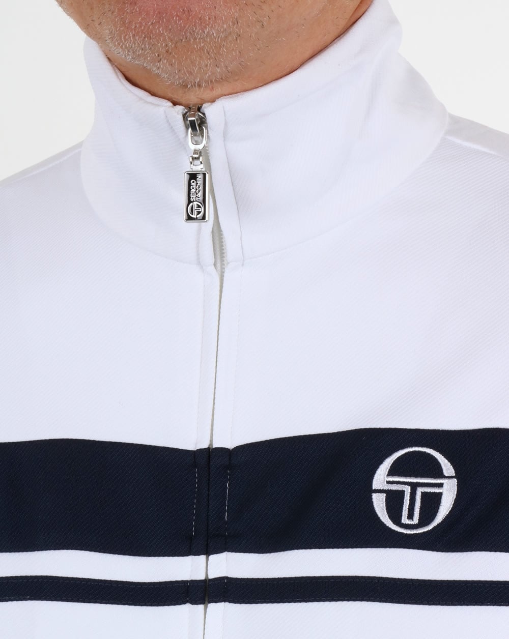 Sergio Tacchini Masters II Track Top White/Navy