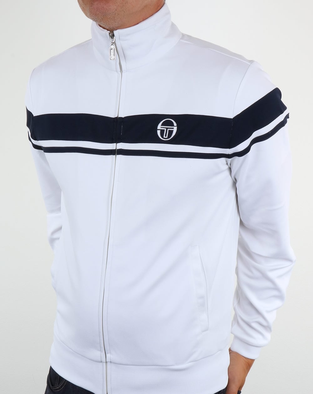 Sergio Tacchini Masters II Track Top White/Navy
