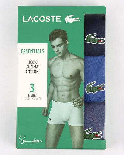 Lacoste Triple Pack Boxer Shorts Blue