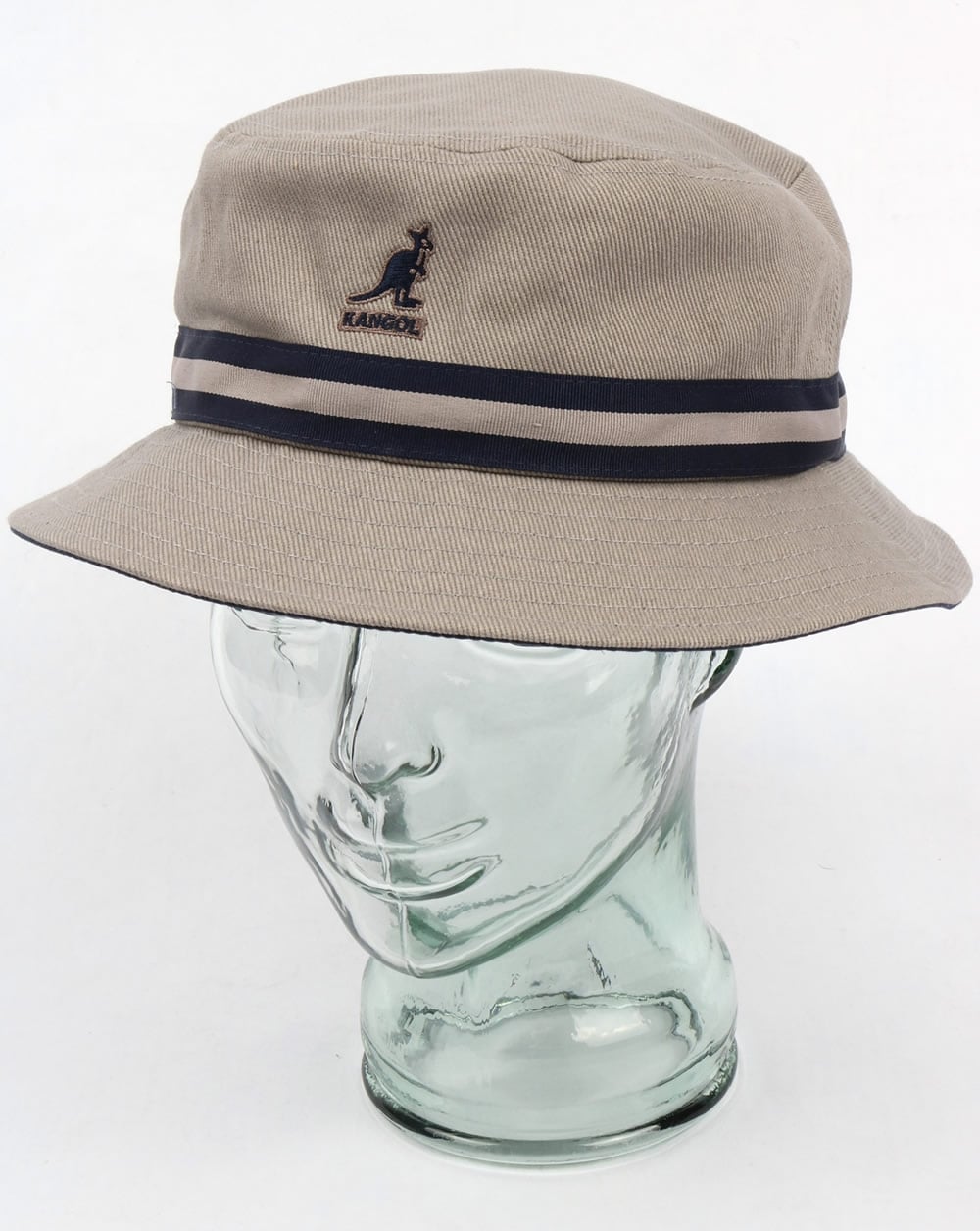 Kangol Stripe Lahinch Bucket Hat Grey