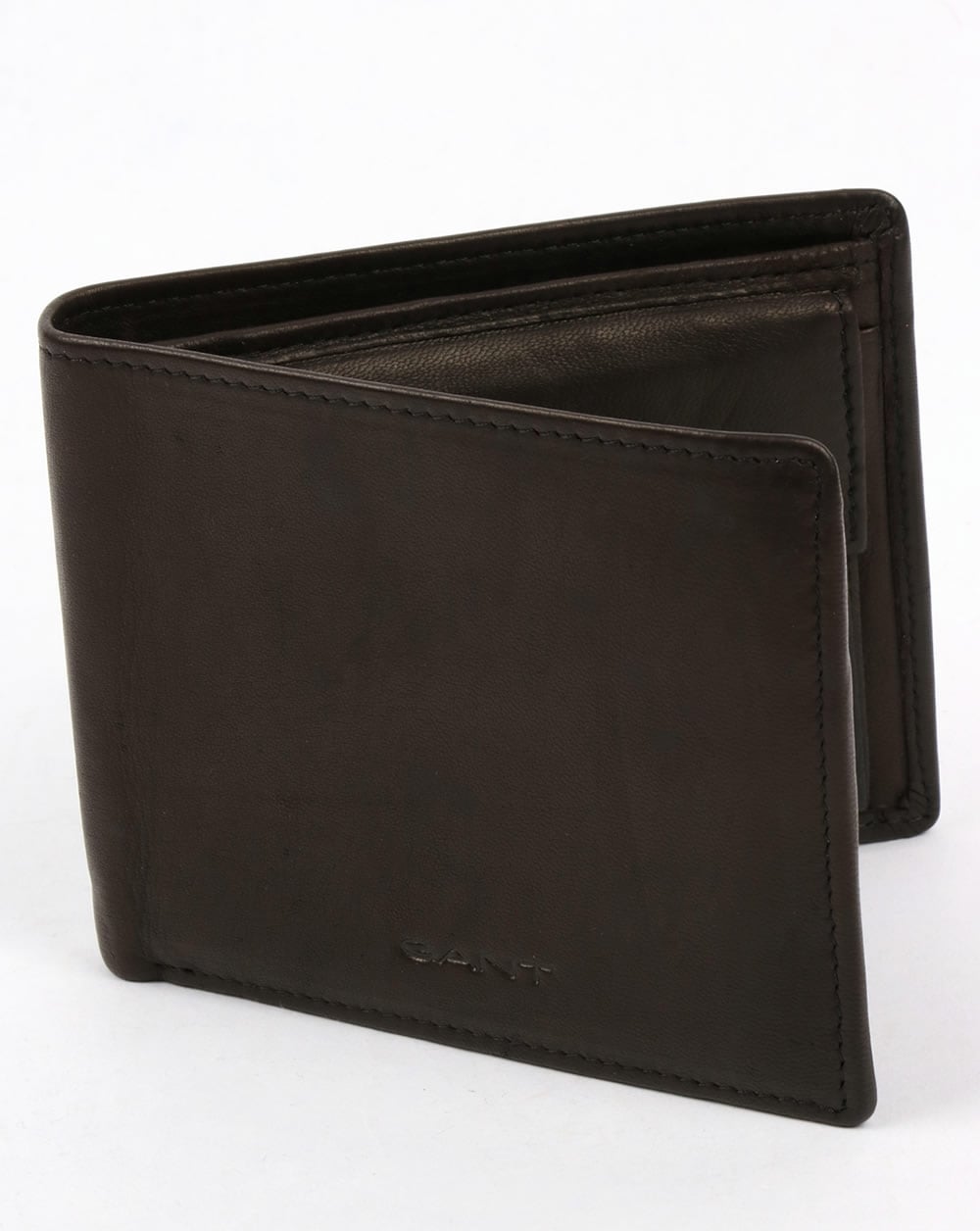 Gant Leather Wallet Black Mud