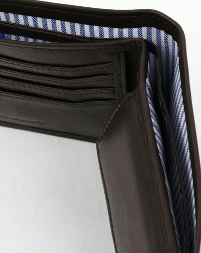 Gant Leather Wallet Black Mud