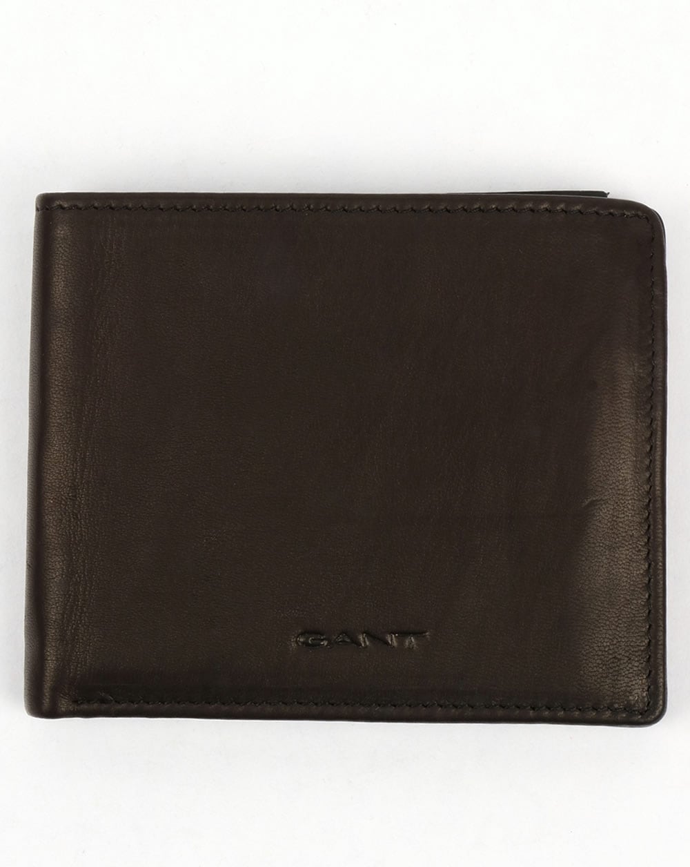 Gant Leather Wallet Black Mud