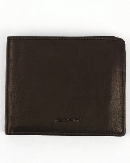 Gant Leather Wallet Black Mud