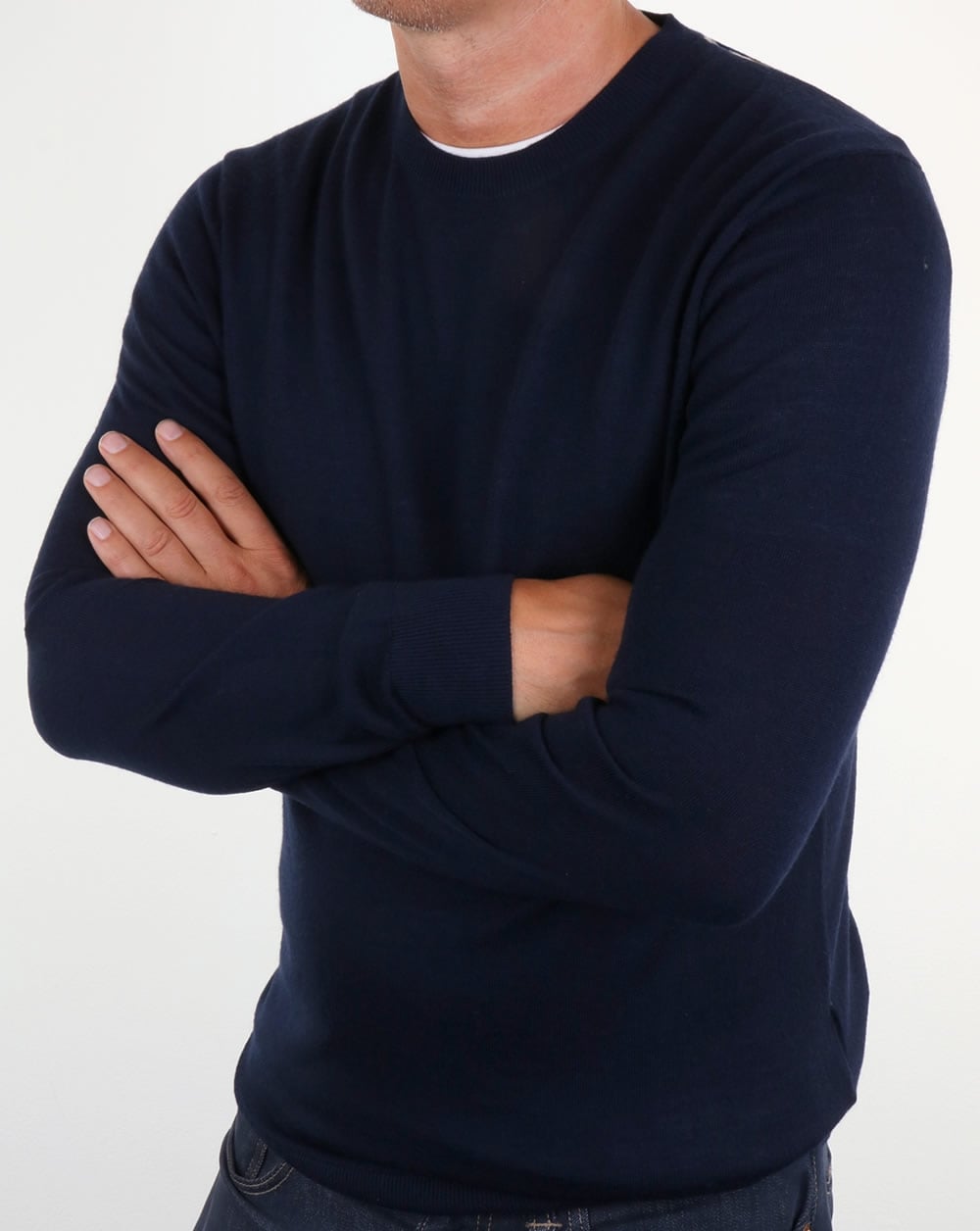 Aquascutum Carston Merino Knit Navy