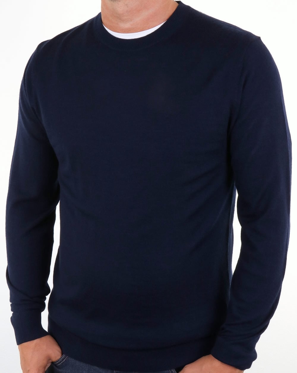 Aquascutum Carston Merino Knit Navy