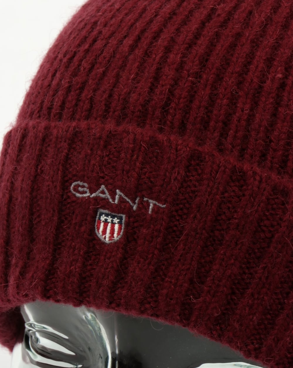 Gant Fleece Lined Beanie Purple Wine