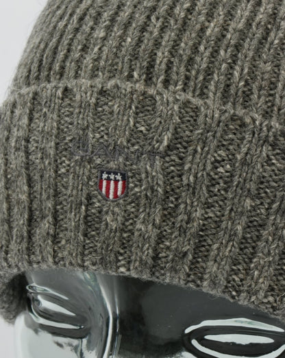 Gant Fleece Lined Beanie Dark Grey