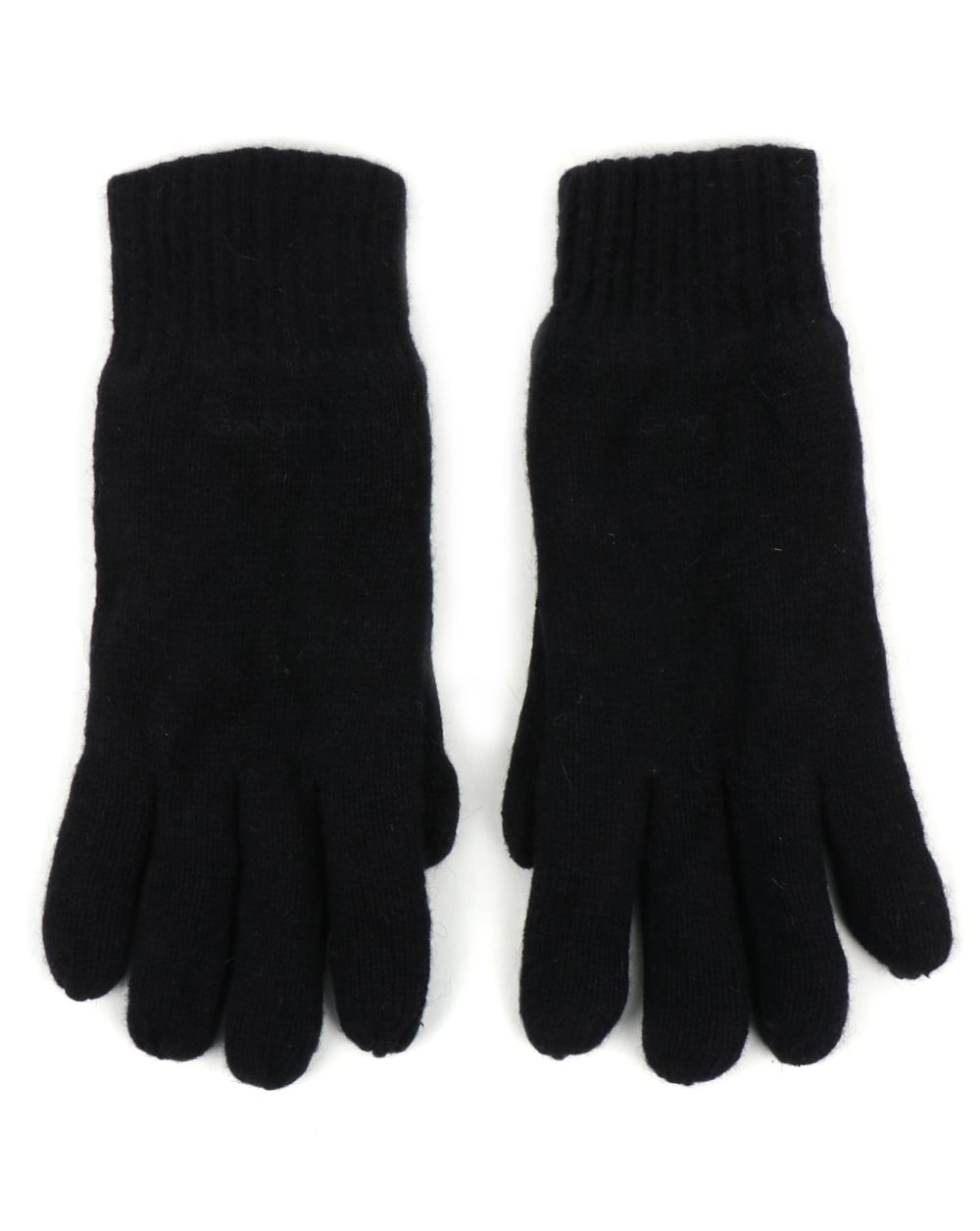 Gant Cotton Wool Gloves Navy