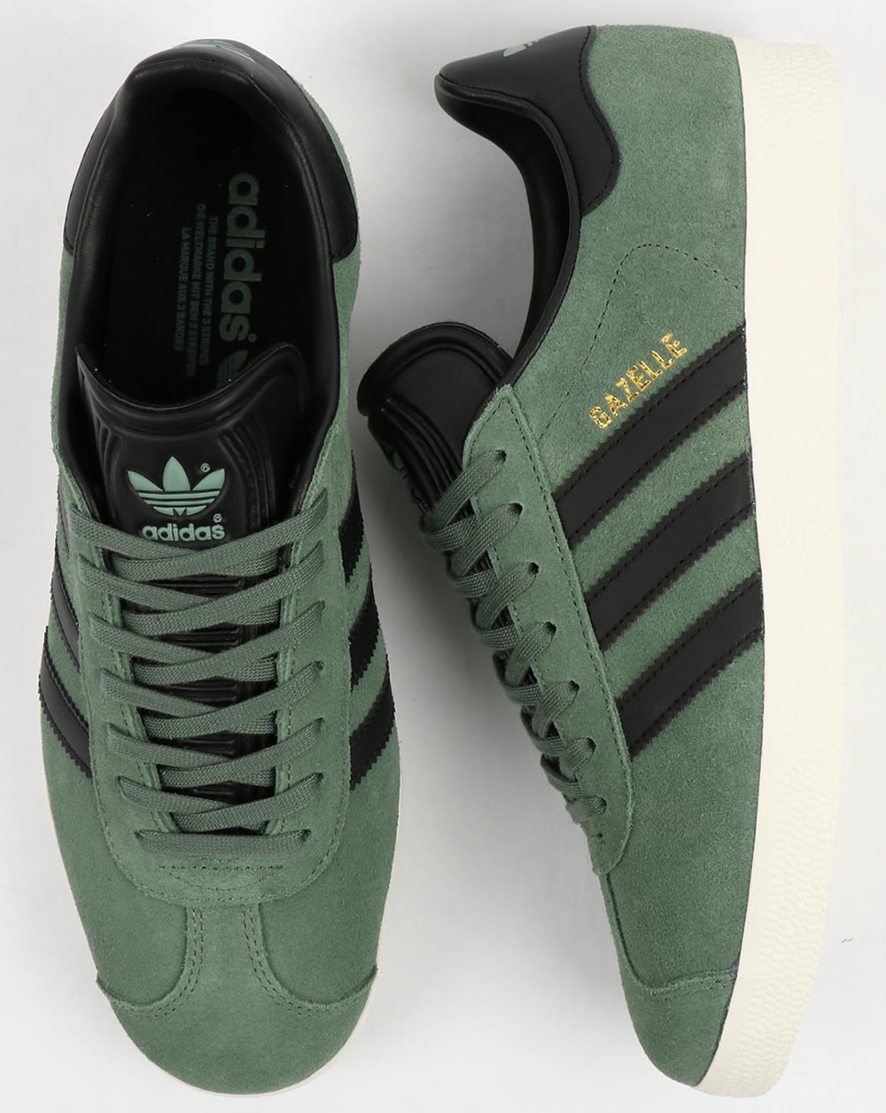 Adidas Gazelle Trainers Trace Green/Black