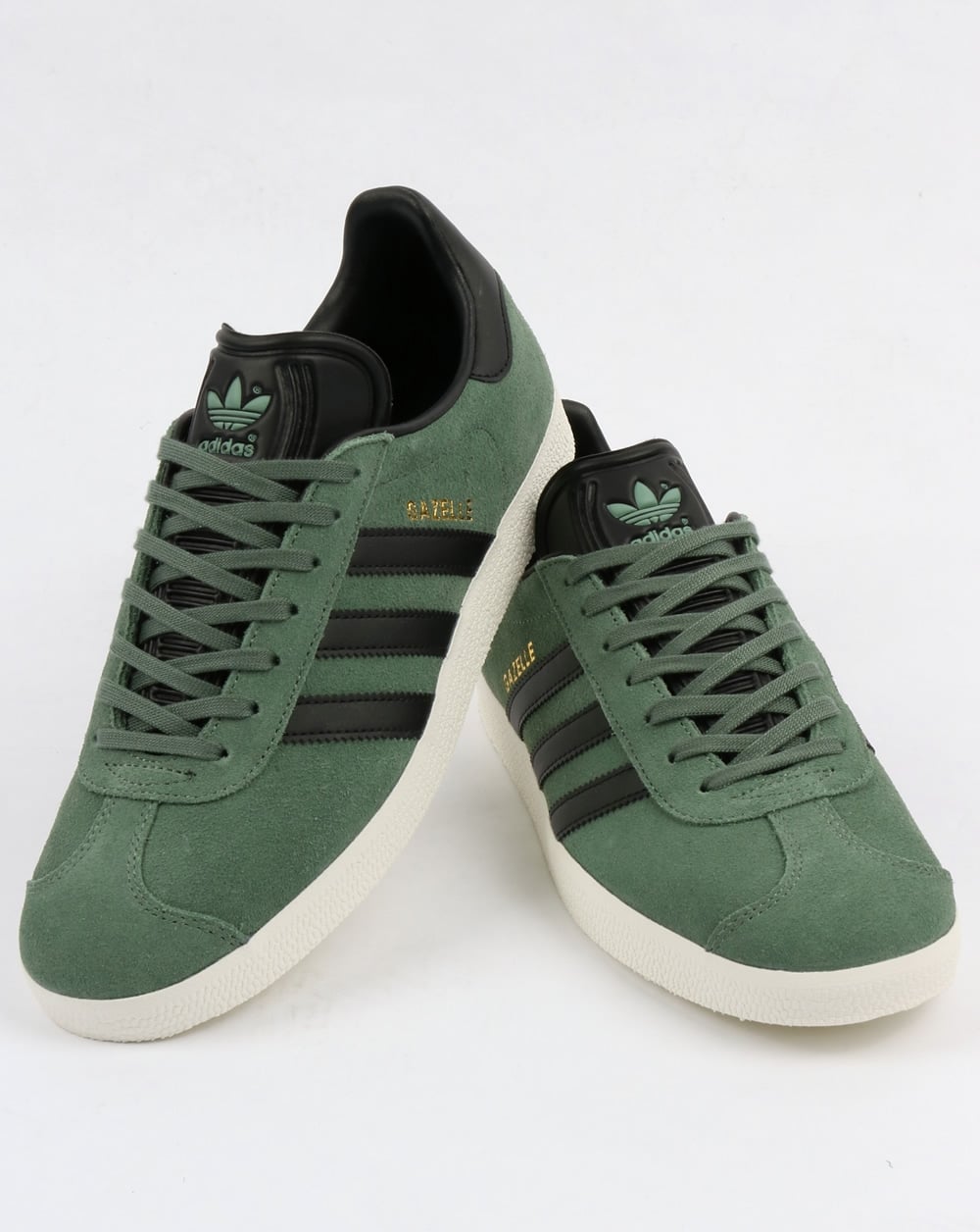 Adidas Gazelle Trainers Trace Green/Black