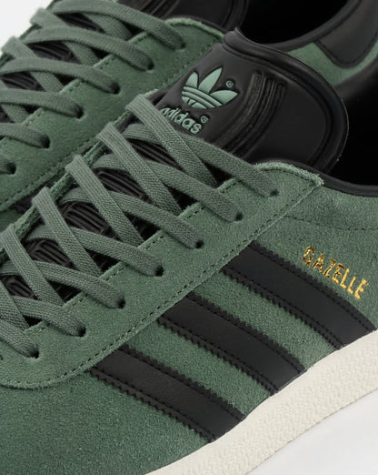 Adidas Gazelle Trainers Trace Green/Black