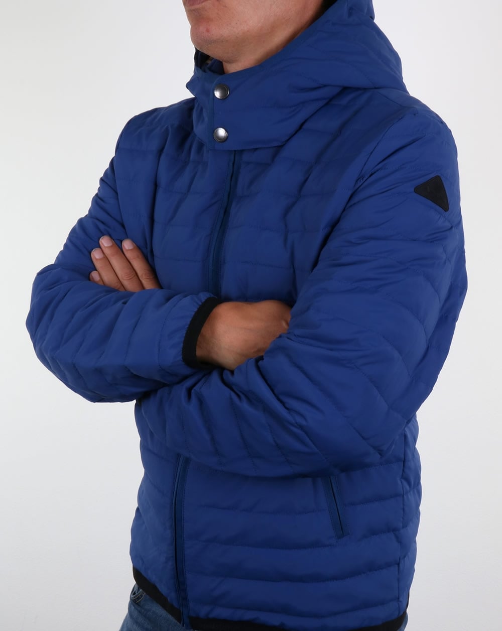 Aquascutum Emmett Quilted Jacket Bright Blue
