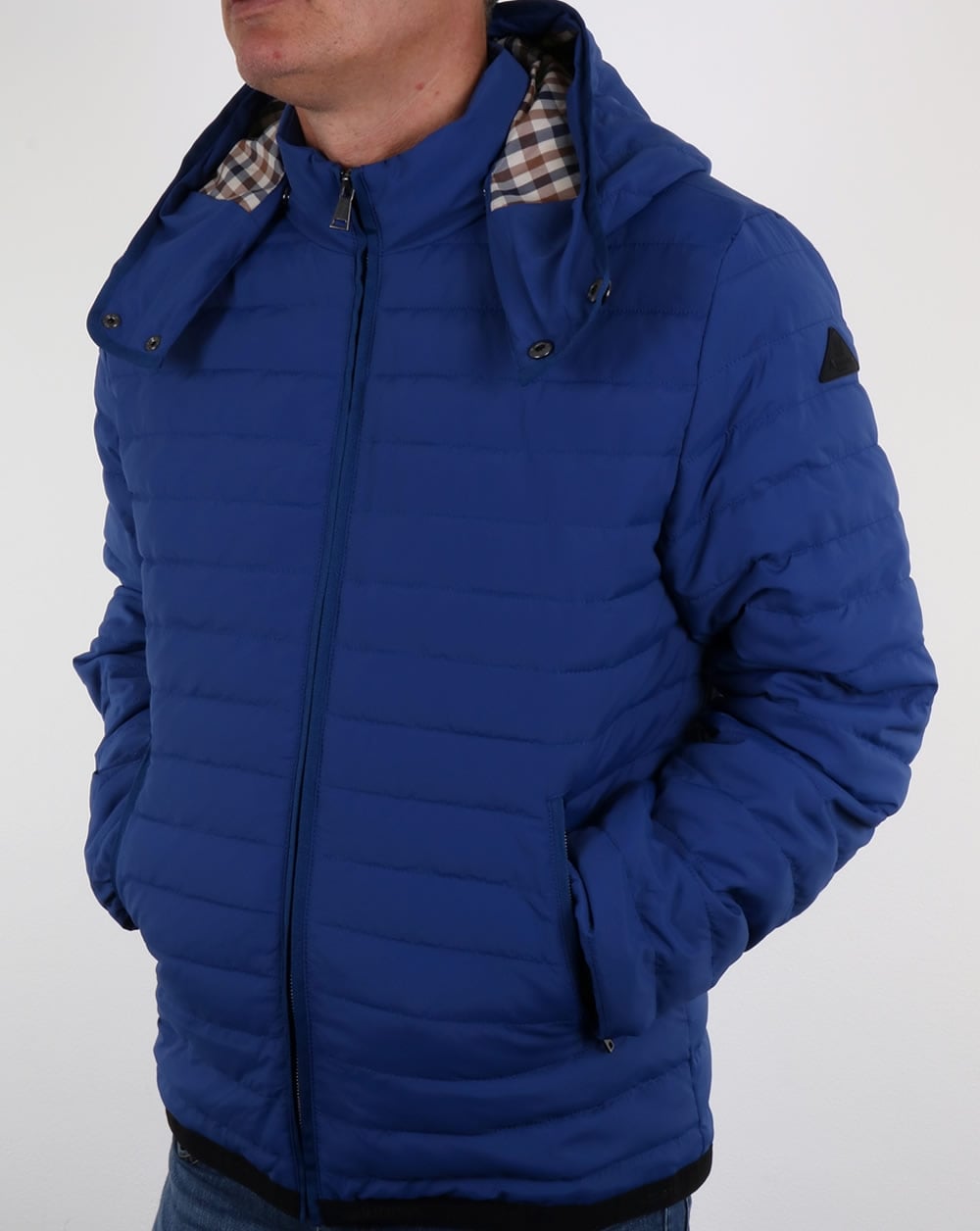 Aquascutum Emmett Quilted Jacket Bright Blue
