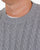 Weekend Offender Woods Cable Knit Jumper Grey Marl