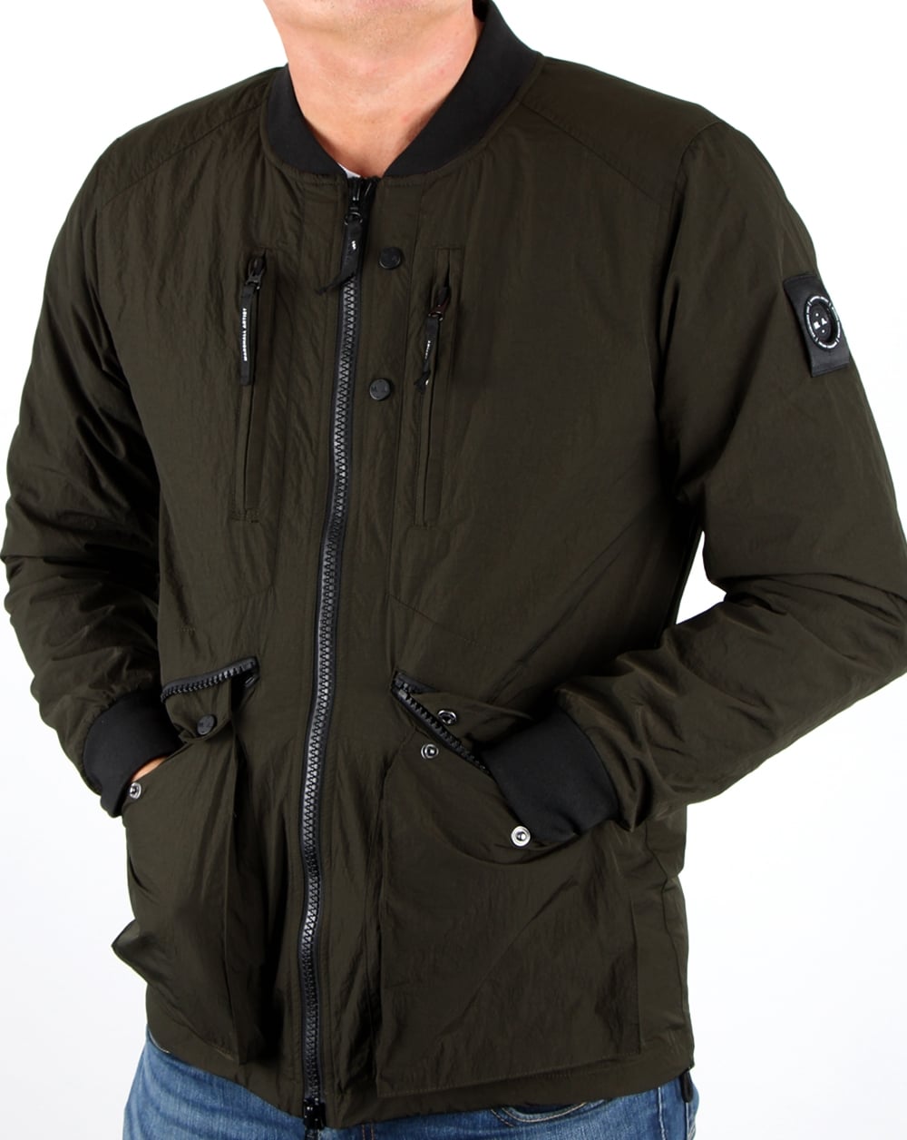 Marshall Artist Compacta Bomber Jacket Khaki