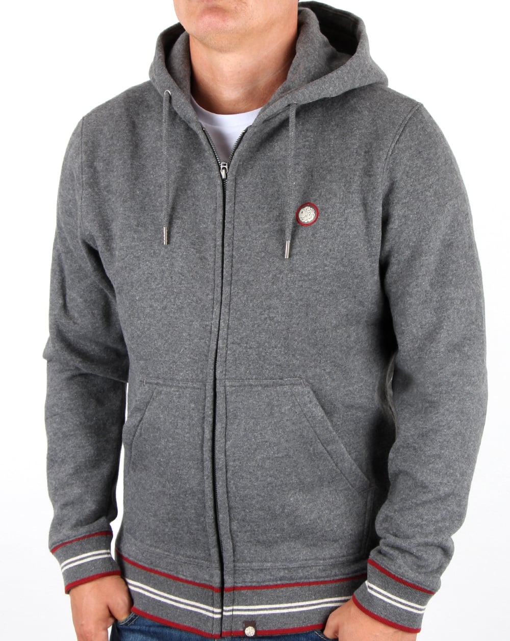 Pretty Green Bradstock Hoody Charcoal