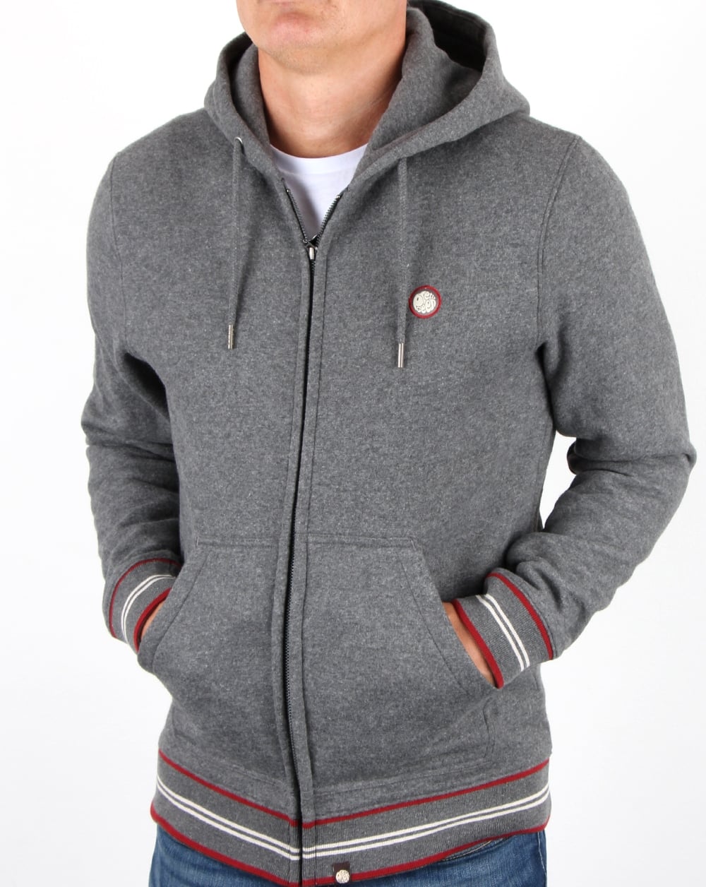 Pretty Green Bradstock Hoody Charcoal