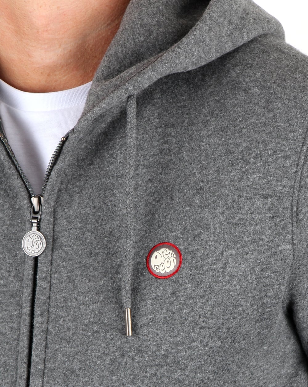 Pretty Green Bradstock Hoody Charcoal