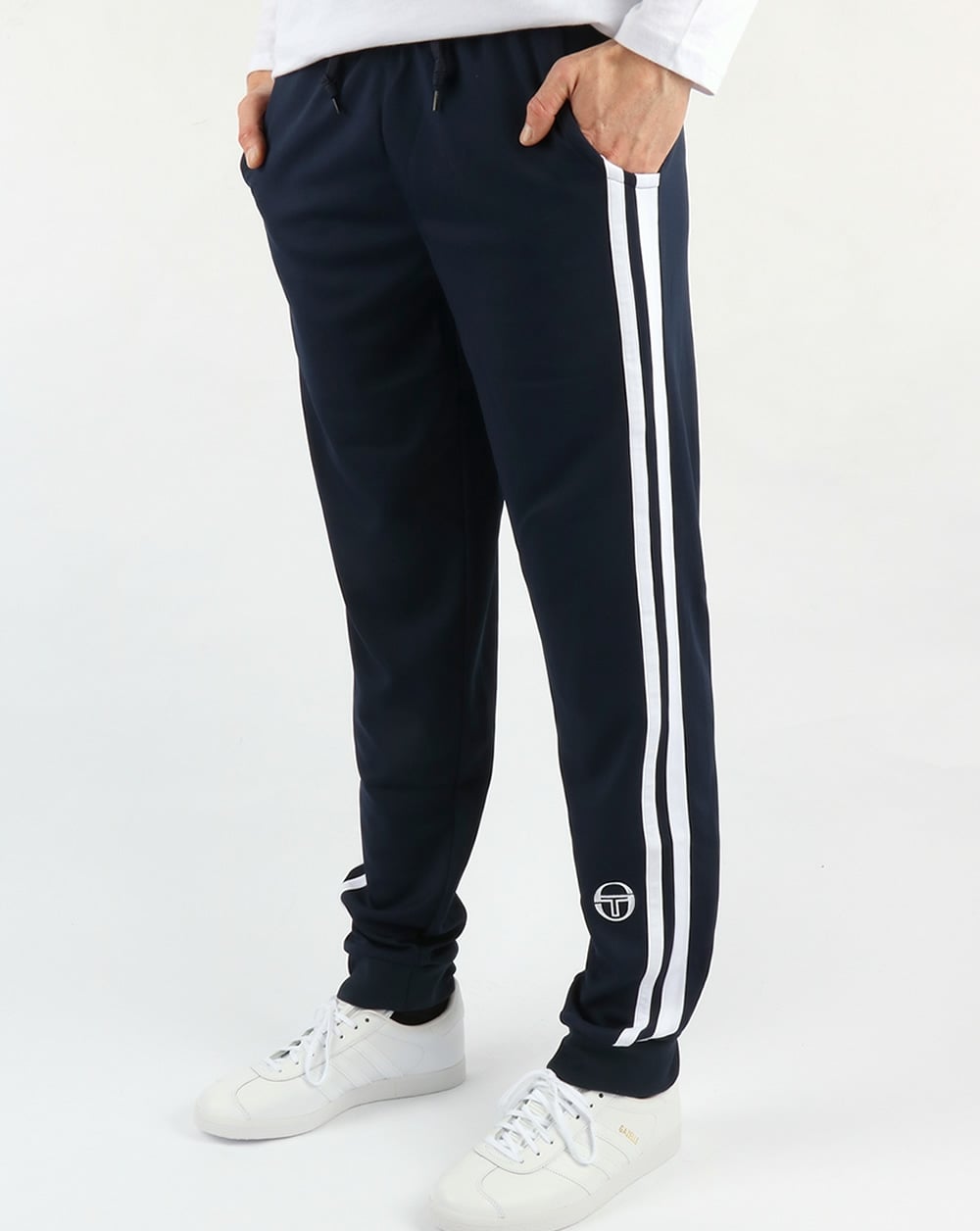 Sergio Tacchini 2 Stripe Track Pant Navy