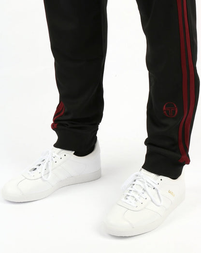 Sergio Tacchini Masters Track Bottoms Black/Burgundy