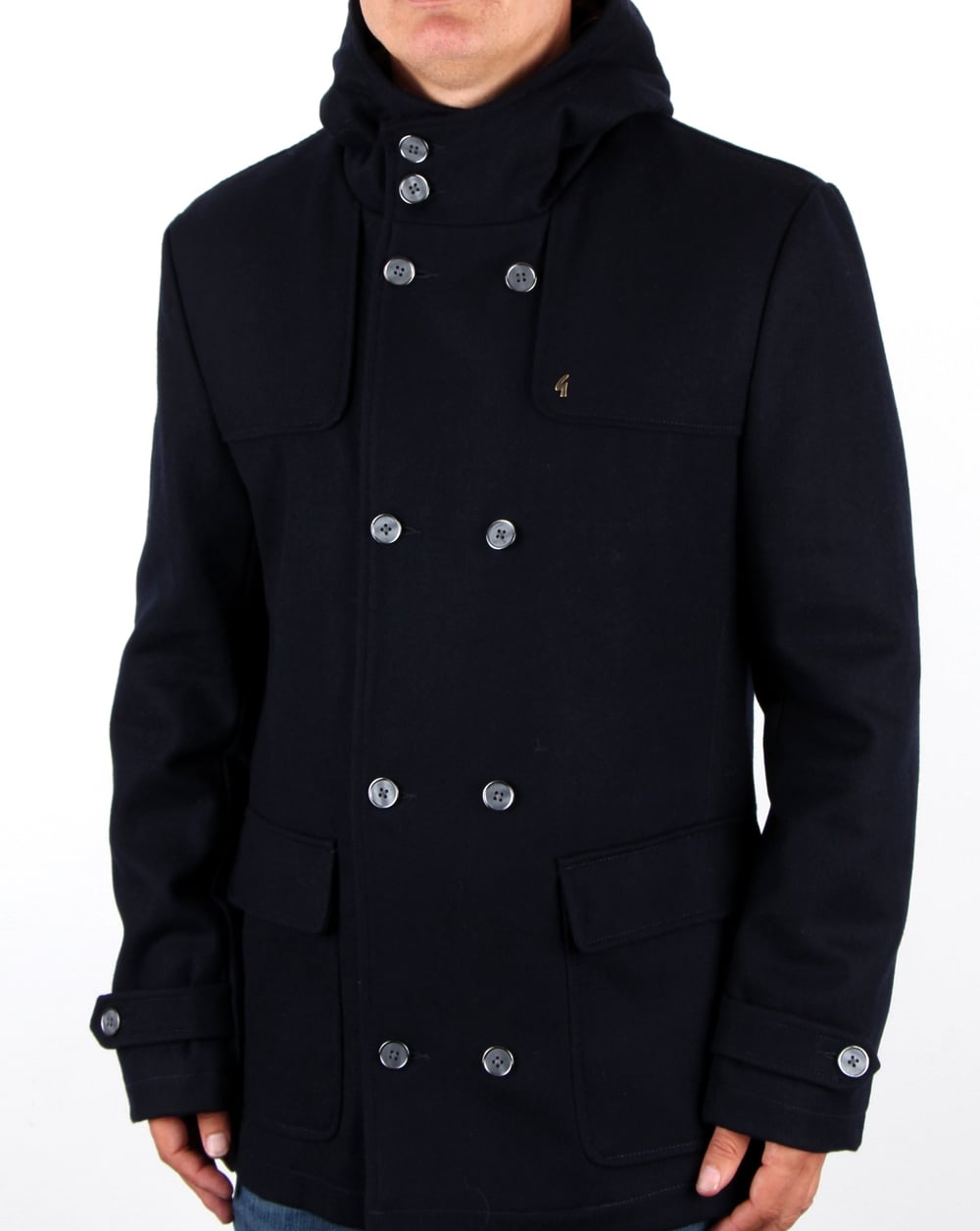 Gabicci Vintage Duffle Coat Navy