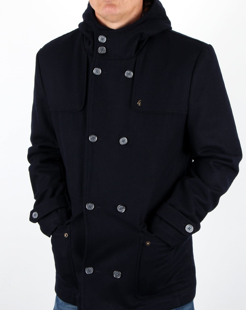 Gabicci Vintage Duffle Coat Navy