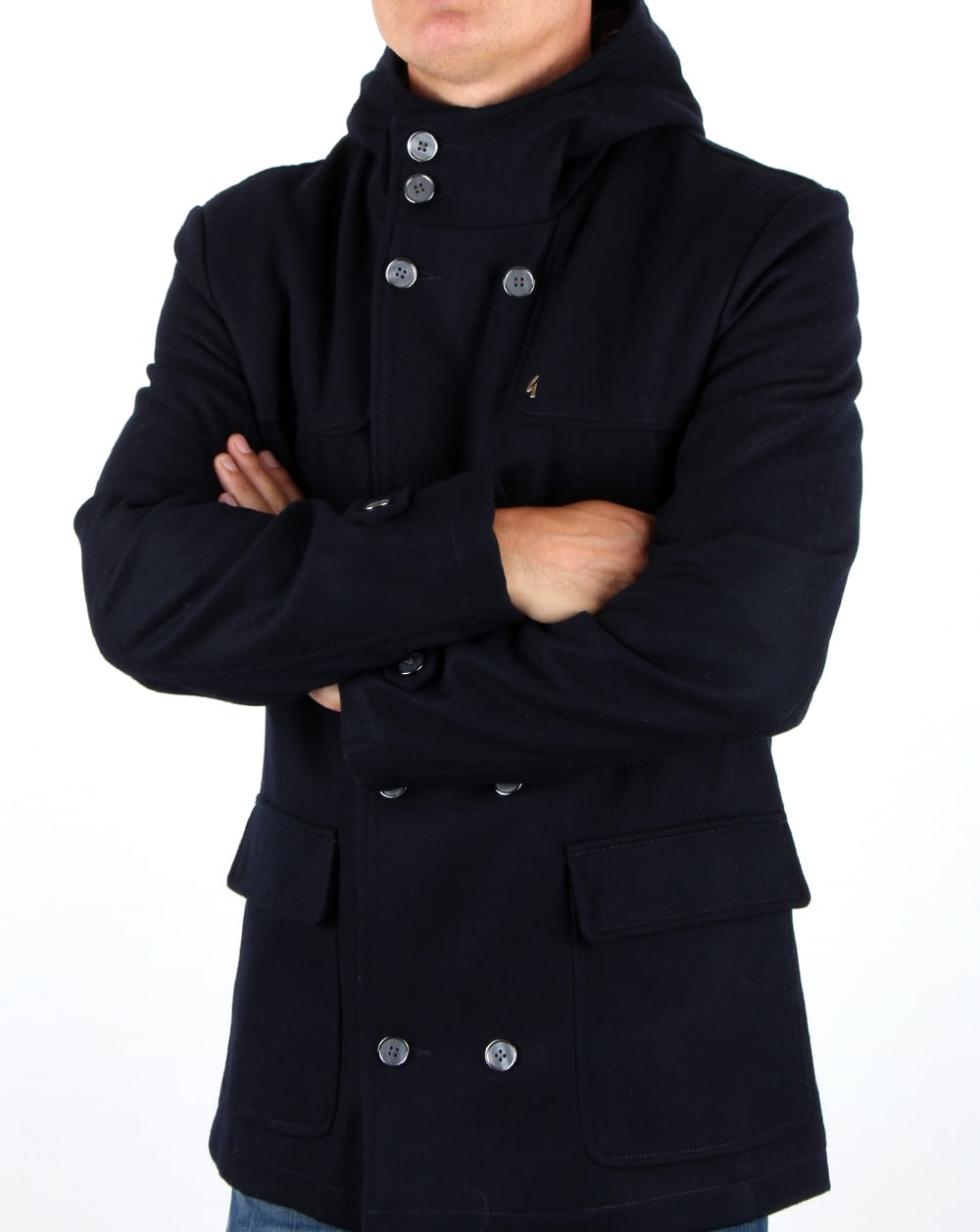 Gabicci Vintage Duffle Coat Navy