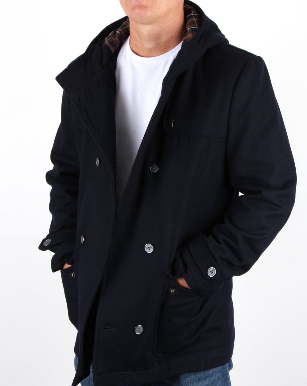 Gabicci Vintage Duffle Coat Navy