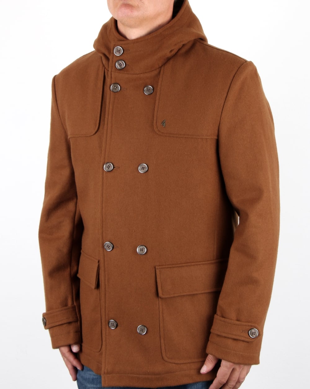 Gabicci Vintage Duffle Coat Tan