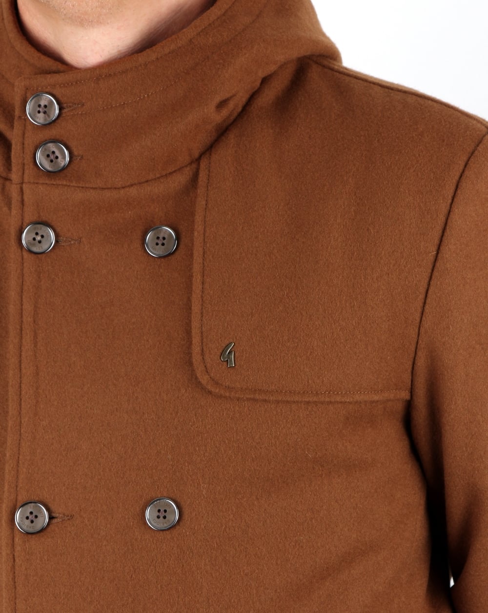 Gabicci Vintage Duffle Coat Tan