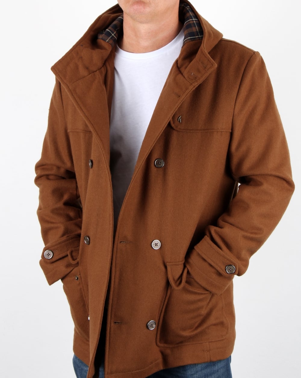 Gabicci Vintage Duffle Coat Tan