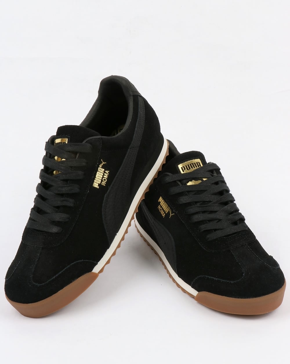 Puma Roma Premium Trainers Black/White
