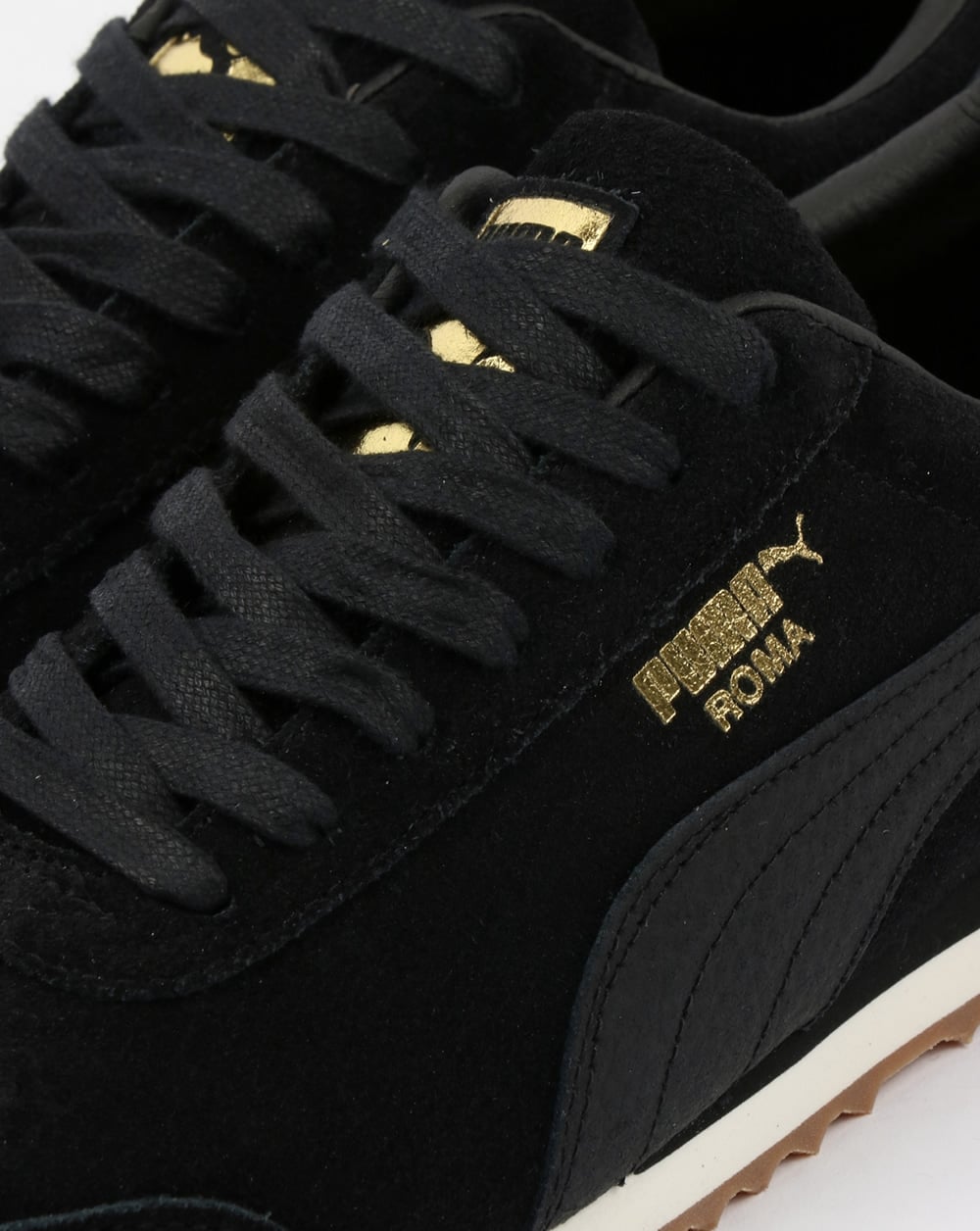 Puma Roma Premium Trainers Black/White