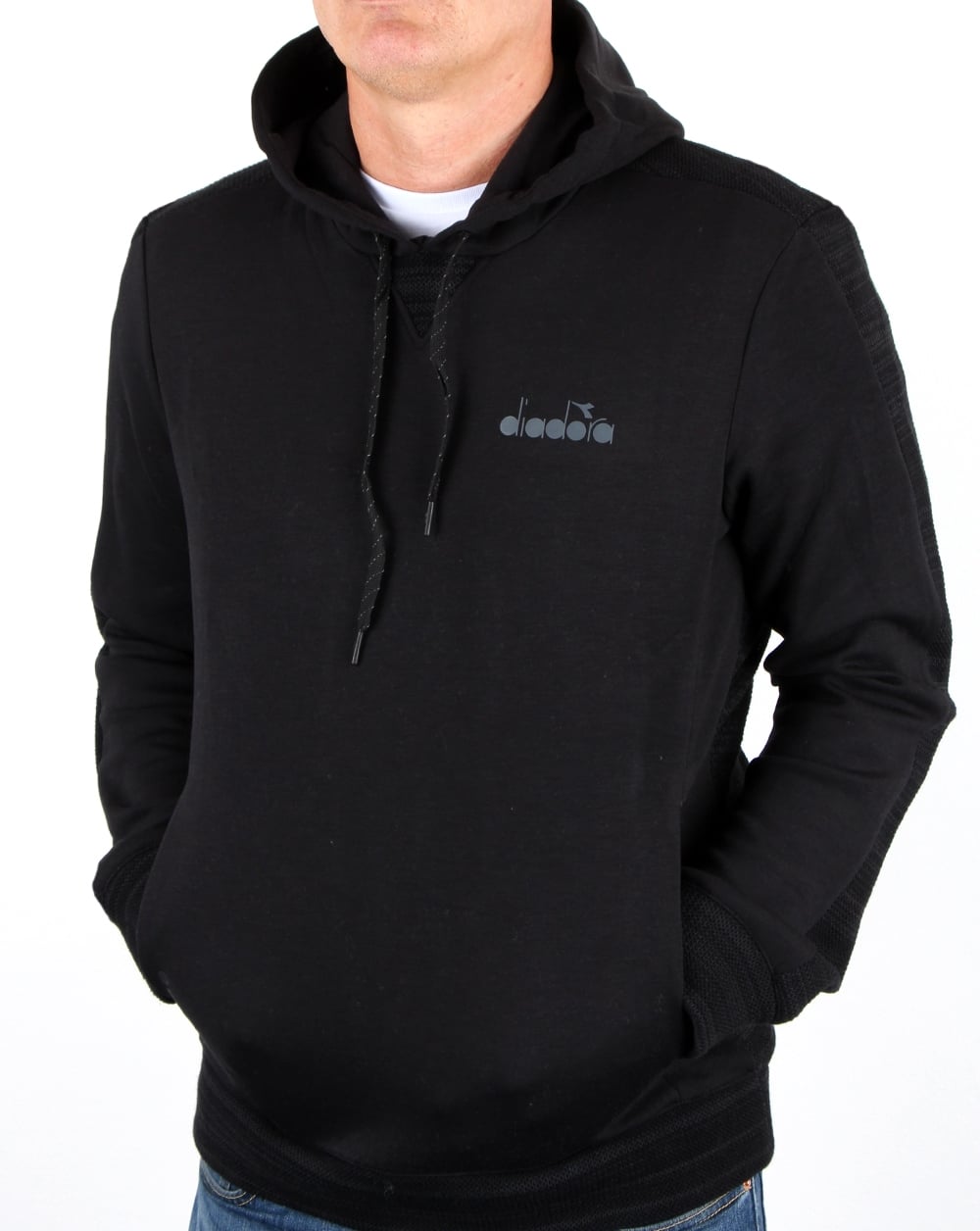 Diadora Evo Pwr Hooded Sweat Black