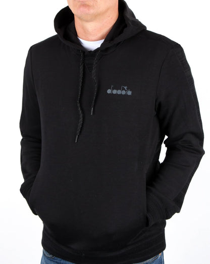 Diadora Evo Pwr Hooded Sweat Black