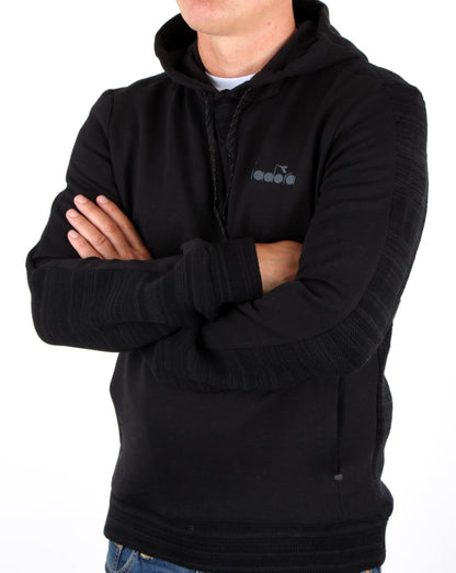 Diadora Evo Pwr Hooded Sweat Black