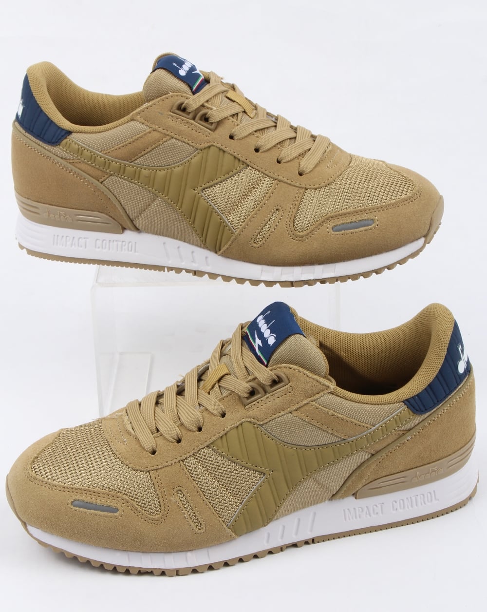 Diadora Titan II Trainers Khaki/Estate Blue