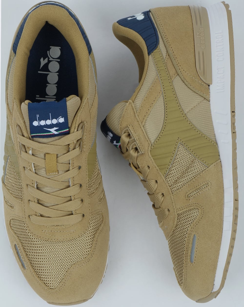 Diadora Titan II Trainers Khaki/Estate Blue