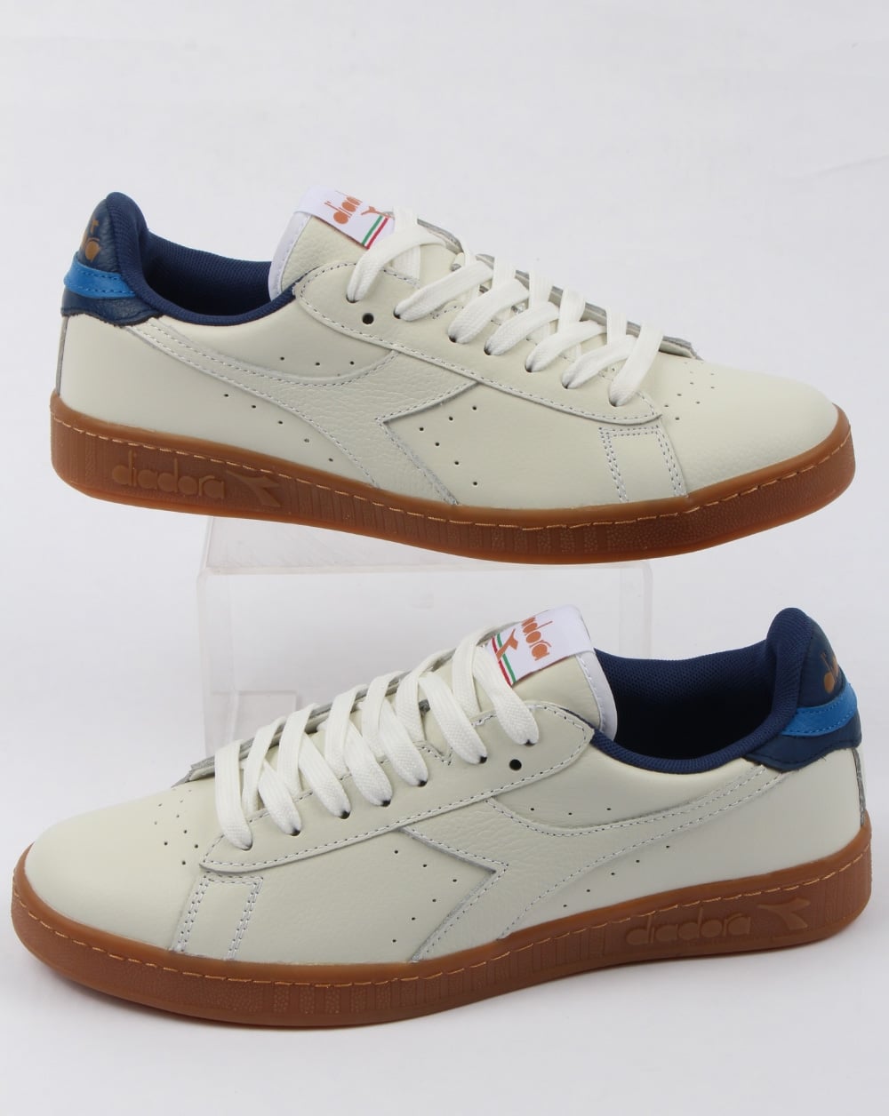 Diadora Game L Low Trainers White/saltire Navy